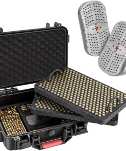 600-700 Round 9mm Ammo Storage Case and Equipped with 2 Reusable Desiccants