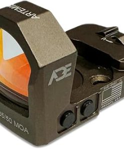 ADE RD3-022 Artemis PRO Motion Activated, Multi-6 Reticles RED Dot Sight for Optics Ready Pistol That is Compatible with Trijicon RMR SRO Footprint/Slide/Screw Pattern -FDE Flat Dark Earth Body Color