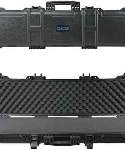 DCB Cases – Element 1252 | 49 Inch Tactical Rifle Hard Case | IP67 Waterproof | Customizable Pluck Foam Insert | Foldable Handle | Resin-Reinforced Injection Molded Plastic | 4 Latch System