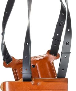 FALCO Holsters D621 Size 2819 Multifit Leather Shoulder Holster – Universal Pistol Holster for Men & Women Compatible with Firearms Similar to Glock 19, 17, 22, 23, 26 and Others