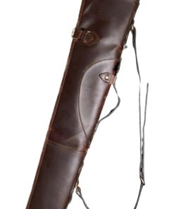 Hulara Cowhide Leather Rifle Sling 48-50 Inch Gun Case With Shoulder Strap – Soft Slip Bag for Shotguns