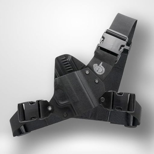 Kenai Chest Holster for a Springfield XDM 10mm (Black)