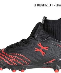HK Army LT Diggerz_1 Low Top Paintball Cleats – Black/Red – Size 14 2