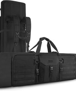Lovvento Soft Rifle Case Gun Bag Carrying Case Resistant Shooting Range Tactical Pistol Storage Outdoor 30″ 36″ inch Shotgun Case Water Multi Functional & Multi Pocket Hideable Straps Backpack