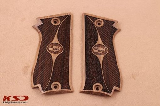 KSD Brand SAR K 2 45 (Sarsılmaz) Compatible Walnut Grips Double-Checkering - Image 2