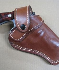 Azula Custom Leather Cross Draw Outdoor Gun Belt Holster for Colt Python 6″ Barrel Revolver Brown Right Hand