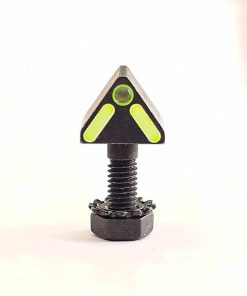 Blitzkrieg Components Chevron-Shaped Sight Post for Benelli & Beretta – Tritium Dot, Luminescent Green Stripe 2