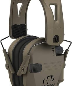 Walkers Razor Tacti-Grip Lightweight Shooting Hunting Range Slim Hearing Protection Muff (Flat Dark Earth) with FDE Rubber Headband Bundle with Hearing Protection Case (2 Items) 2
