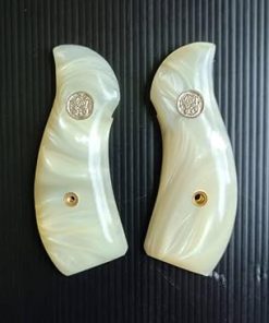 BMPL Resin J Frame Round Butt Handgun Grips Compatible Replacement White Polyester Revolvers Handcraft M60 Bodyguard Handmade Thailand Imported #JR0984