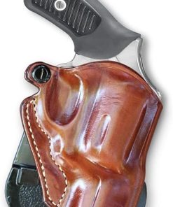 Premium Leather OWB Paddle Holster Open Top Fits Colt King Cobra Carry 357 Mag 6-Shot 2″ Barrel, Right Hand Draw, Brown Color #1644#