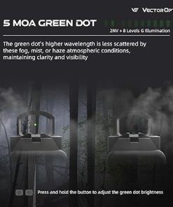 Vector Optics Frenzy 1x17x24 Mini Green Dot Sight, Low Profile 5 MOA Pistol Reflex Optics, Motion Awake, Ultra Compact, SCRD-G43, Fast Shooting, Fits for Handgun Cut Optics Ready 2