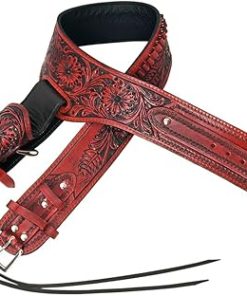 HILASON Western Right Hand Gun Holster Rig 22 Caliber Leather Cowboy Gun Holster
