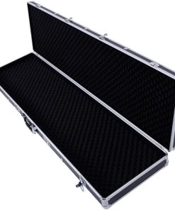 Henf 53″ Rifle Gun Case Aluminum Long Gun Hard Case, Portable Locking Shotgun Storage Box With Padded Foam And Combination Lock 2