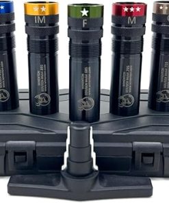 Winenton™ Extended Choke Tubes Set Compatible with BER/Ben Mobil for 12-Ga Shotguns, 5 pcs Choke Tubes, Black, Color Coded Rings