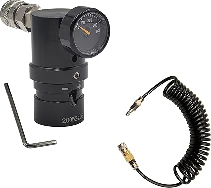 HPA Low Pressure MR Reg GEN2 Micro CO2 Regulator Adjustable with US 2202 Foster Output 20psi to 200psi for Airsoft Pistol PCP Paintball HPA Low Pressure MR Reg GEN2 Micro CO2 Regulator Adjustable with US 2202 Foster Output 20psi to 200psi for Airsoft Pistol PCP Paintball