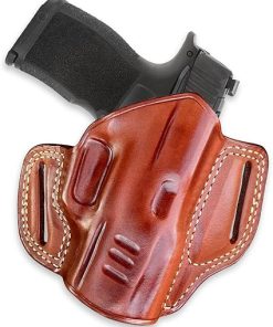 Premium The Ultimate Leather Pancake OWB Belt Holster Open Top Fits Sigg Sauer P365 XMacro/ P365 AXG Legion 9mm 3.7″ Barrel, Right Hand Draw, Brown Color #1639#