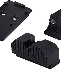 Minimalist OR Sights & Optic Plate Bundles, Compatible with RMR Footprint Optics on Glock 17, 19, 34, 45, 47, & 49 MOS Platforms