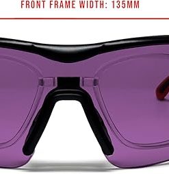 Bertoni Shooting Tactical Glasses 4 Interchangeable Lenses and Carrying Case SH898 RX Optical Prescription Carrier 2
