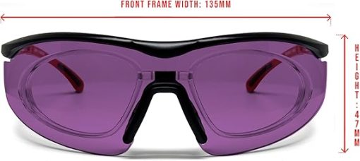 Bertoni Shooting Tactical Glasses 4 Interchangeable Lenses and Carrying Case SH898 RX Optical Prescription Carrier - Image 2