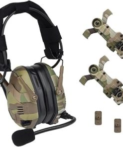 SINARISOFT Tactical Electronic Headset Hearing Protection Bluetooth Silicone Earmuffs For Helmet Noise Reduction