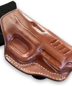 Premium Leather OWB Paddle Holster Open Top Fits FN 509 Tactical 9mm 4.5”, Right Hand Draw, Brown Color #1612# 2