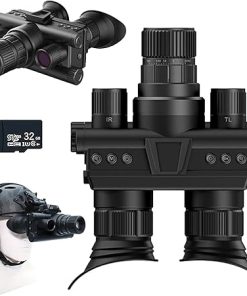 4K Digital Infrared Head Mounted Night Vision Goggles for Adults, Thermal Goggles Military Tactical Night Vision Binoculars with 32G Memory Card