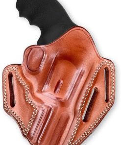 Premium The Ultimate Leather Pancake OWB Belt Holster Open Top Fits, Colt King Cobra 357 Mag 6-Shot 3″ Barrel, Right Hand Draw, Brown Color #1631#