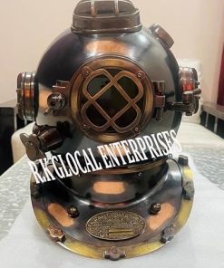 Full Size Antique U.S Navy Brass Divers Diving Helmet Mark V Deep sea Scuba Gift