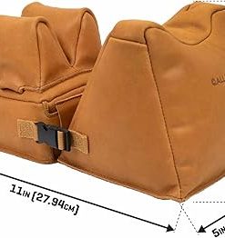 Allen Company Longmont Leather Filled Front & Rear Shooting Rest Combo, Light Brown 2