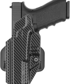 Tulster OWB Range+ Kydex Paddle Holster in Left Hand fits: Glock 20/21 | Optic Cut Outside The Waistband Open Carry
