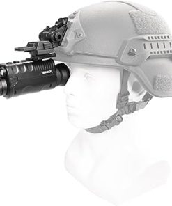 BINOCK NVG40 Pro WiFi Night Vision Goggles for Adults, Helmet Mounted OLED Large Circular Screen Night Vision Monocular, Dual IR 850nm 940nm 4K Video Shockproof NVG Goggles for Camping Hunting