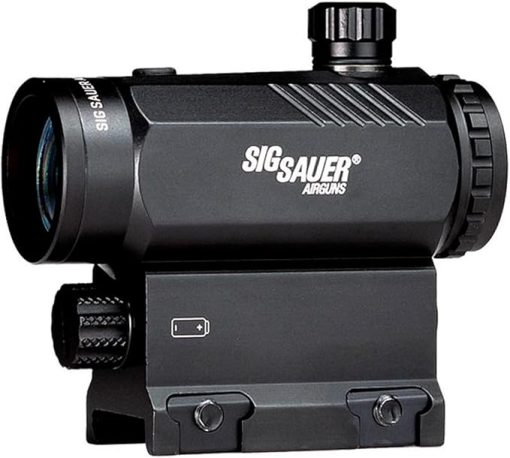 SIG SAUER Air R5 Mini 1x20mm 3 MOA Reticle Red Dot Sight, Electronic Compact Durable Adjustable Hunting Shooting Airsoft Gun Aiming Sight, 1 Battery Included