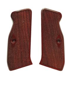 Rosewood Checkered CZ-75 Grips 2
