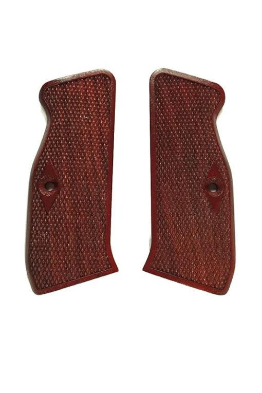 Rosewood Checkered CZ-75 Grips - Image 2