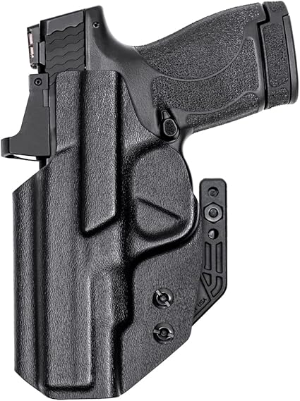 Tulster Oath IWB Kydex Holster fits: M&P Shield/Plus 4″ 9mm / .40 | Optic Compatible Inside The Waistband Appendix Concealed Carry 2 Tulster Oath IWB Kydex Holster fits: M&P Shield/Plus 4" 9mm / .40 | Optic Compatible Inside The Waistband Appendix Concealed Carry - Image 2