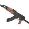 Evike Airsoft – CYMA Sport AK47S Under-Folding Airsoft AK47 AEG Airsoft Rifle – Simulated Wood Furniture (Package: Gun Only)