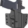 945 Industries Kydex Holster for Glock 19/19x/45/44/17/32 (Gen 3-5) with Streamlight TLR-7/TLR-7HLX Light/Hook and Loop Attachment Panel for Conceal Carry Bags/Ambidextrous 4