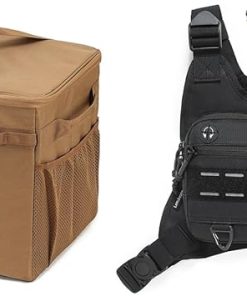46L Camping Storage Bag and Sports Chest Pack with Pistol Holder