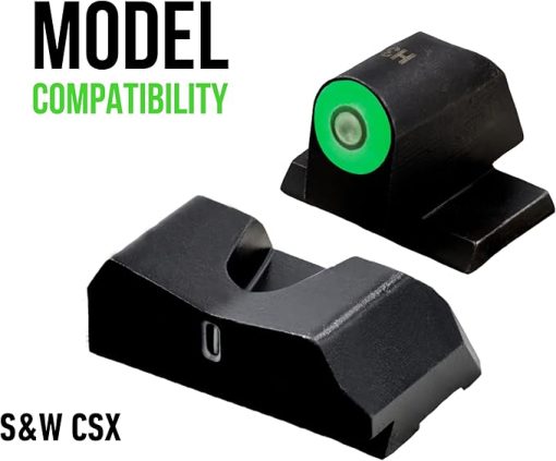 XS Sights DXT2 PRO Series Sights Compatible with Smith & Wesson CSX - Image 2