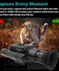 M6 Night Vision Scope – 1080P HD Infrared Digital Riflescope with AI Zoom, Adjustable IR Illuminator, and 1.4” Large AMOLED Display for Day & Night Hunting & Surveillance (Without Battery) 2