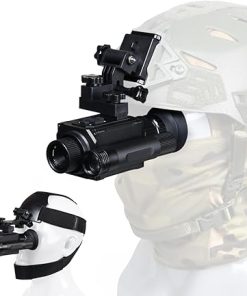 Night Vision Goggles Head or Helmet Mounted Monocular – 1080P HD Photo and Video Recording with 5X Digital Zoom & Adjustable Infrared 940nm IR, Night Vision 300M for Hunting, Camping, Surveillance