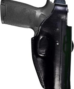 Leather Paddle Holster Fits S&W M&P Shield 5906 6906, Premium Leather, Thumb Break, Handmade, Right Handed – ShnLeather 2