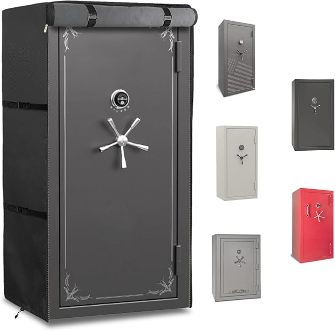 Gun Safe Cover,Heavy Duty 600D Waterproof Dustproof Gun Safe Cover for Rifles and Pistols Gun Safe,Concealed Gun Cabinet Cover with Plush Liner Gun Safe Cover,Heavy Duty 600D Waterproof Dustproof Gun Safe Cover for Rifles and Pistols Gun Safe,Concealed Gun Cabinet Cover with Plush Liner