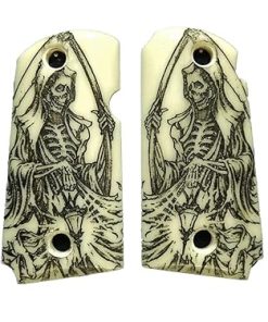 Ivory Grim Reaper Kimber Micro 9 Grips