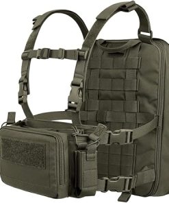 KRYDEX Tactical Expandable Backpack Molle and Tactical Chest Rig Combo RG