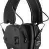 Upgrade Bluetooth 5.4 Shooting Ear Protection with Sound Amplify Electronic Digital Safety Ear Muffs Slim Hearing Protector for Shooting Hunting Gun Range (Black)