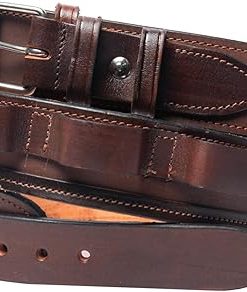 Hulara Western Leather Cartridge Belt – Cowboy Shotgun Bandolier for 12 Gauge Shell Bullet Ammo