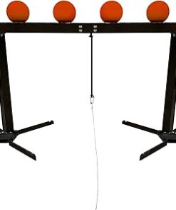 Aimpulse Plates Rack Shooting Target 8” × 3/8” AR500 Steel Target Well Painted Traning and Commercial Stuff, orange