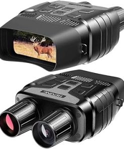 B1 Night Vision Binoculars with LCD, IR Digital Camera, Dual Recording – Spotting, Hunting, Tracking up to 300m, Black