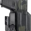 Black Kydex IWB Holster Compatible with Glock 19 23 Surefire X300 Ultra A 4